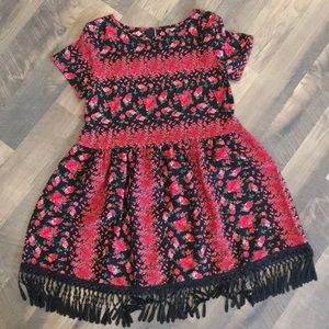 Swell brand fringe floral dress size small